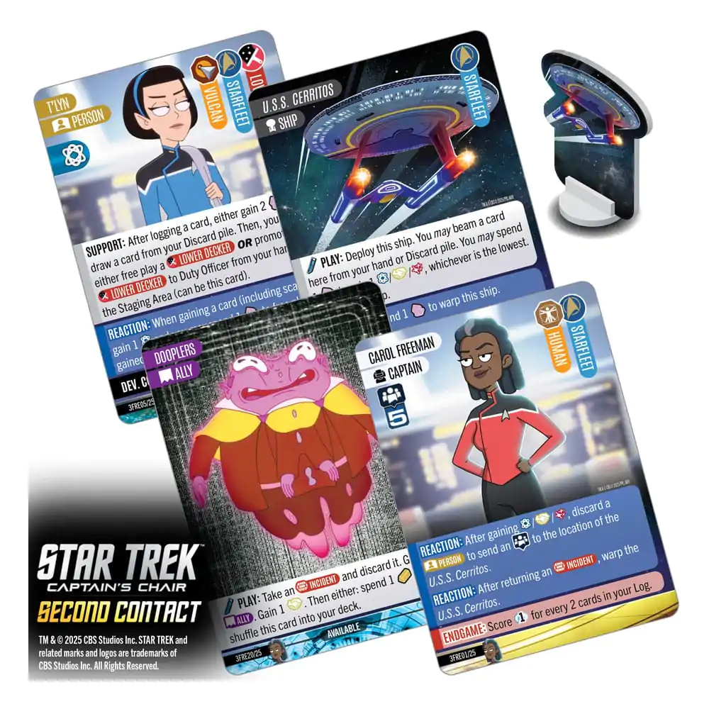 Star Trek: Captain's Chair Gra Karciana Second Contact *English Version* zdjęcie produktu