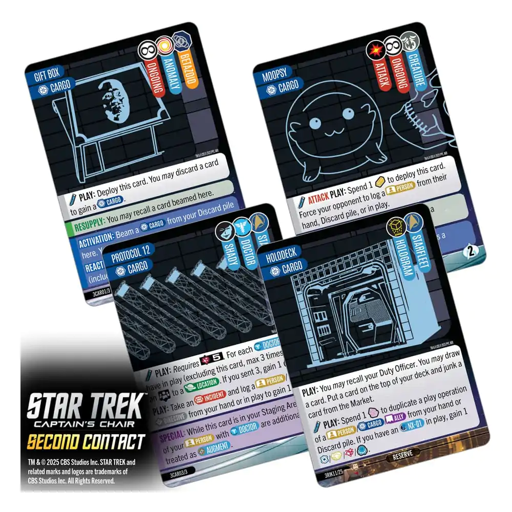 Star Trek: Captain's Chair Gra Karciana Second Contact *English Version* zdjęcie produktu