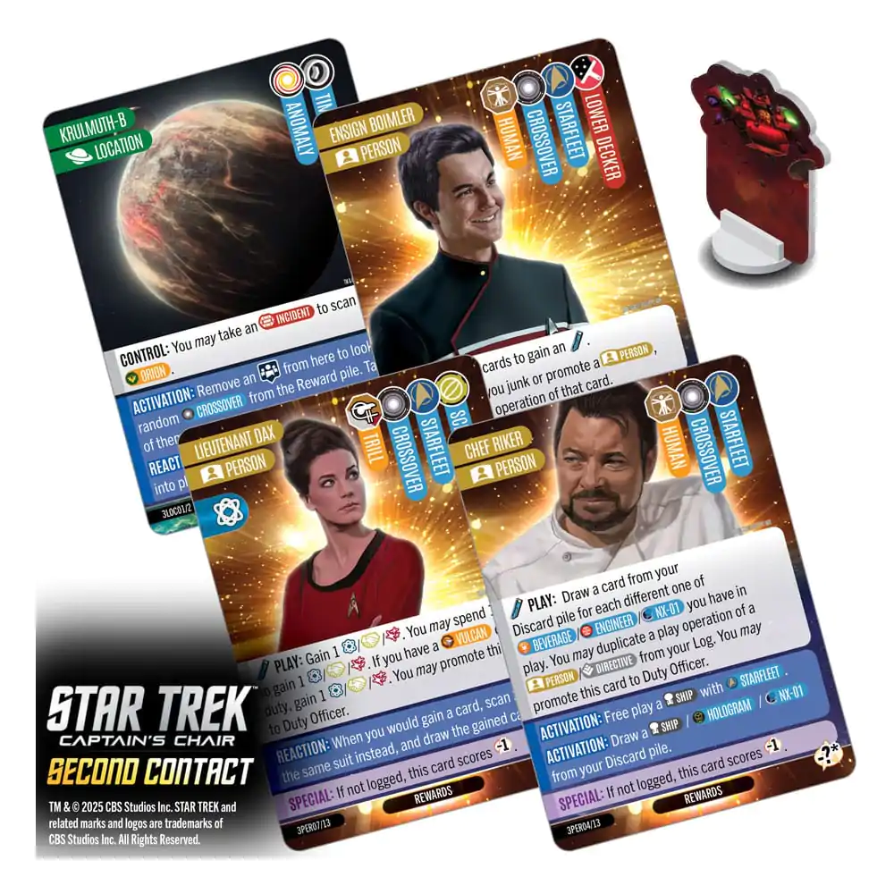 Star Trek: Captain's Chair Gra Karciana Second Contact *English Version* zdjęcie produktu