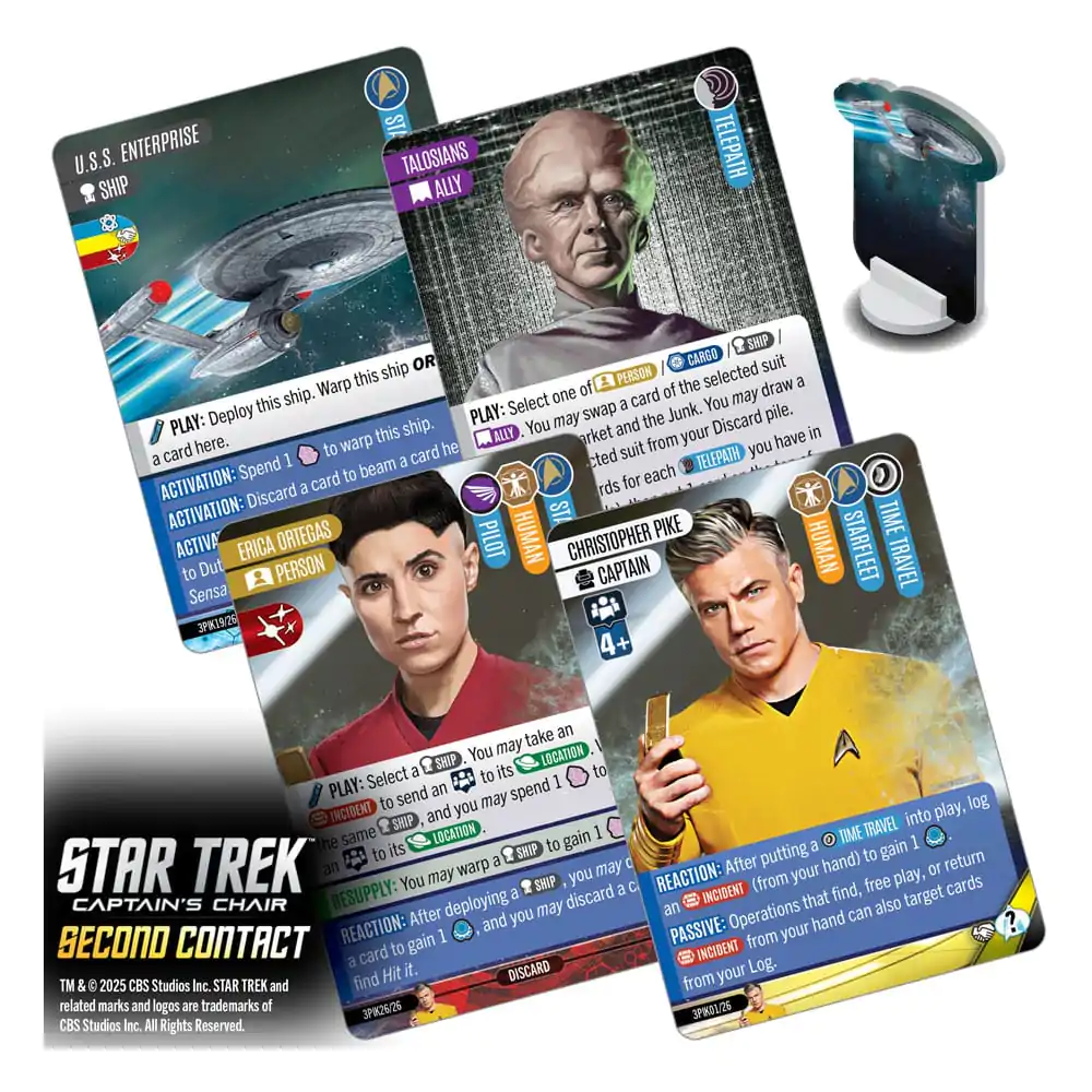 Star Trek: Captain's Chair Gra Karciana Second Contact *English Version* zdjęcie produktu
