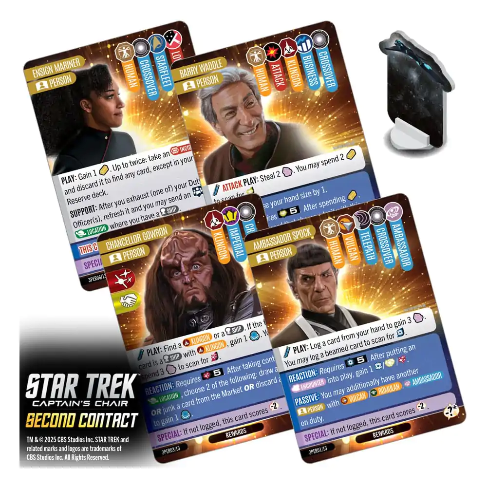 Star Trek: Captain's Chair Gra Karciana Second Contact *English Version* zdjęcie produktu