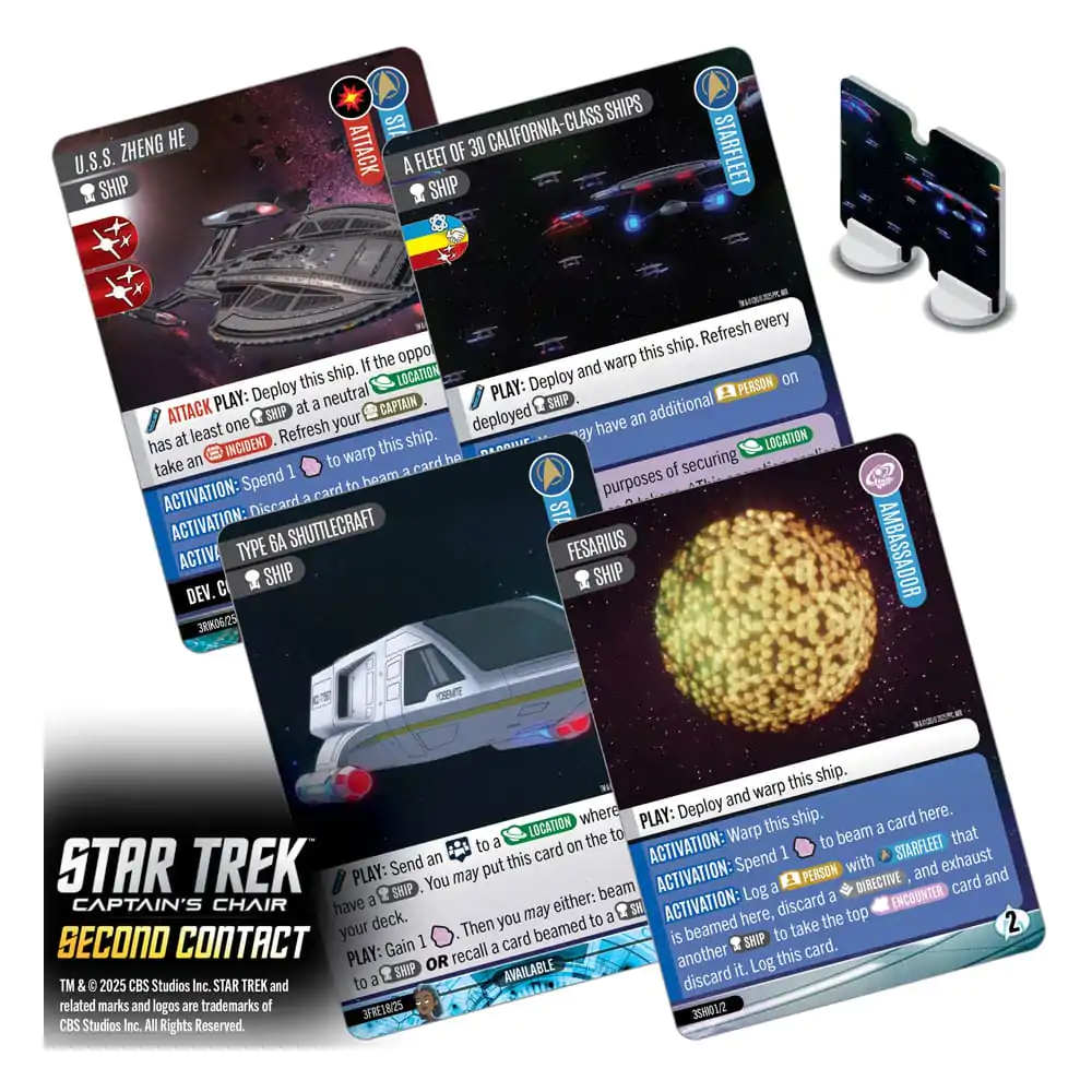 Star Trek: Captain's Chair Gra Karciana Second Contact *English Version* zdjęcie produktu