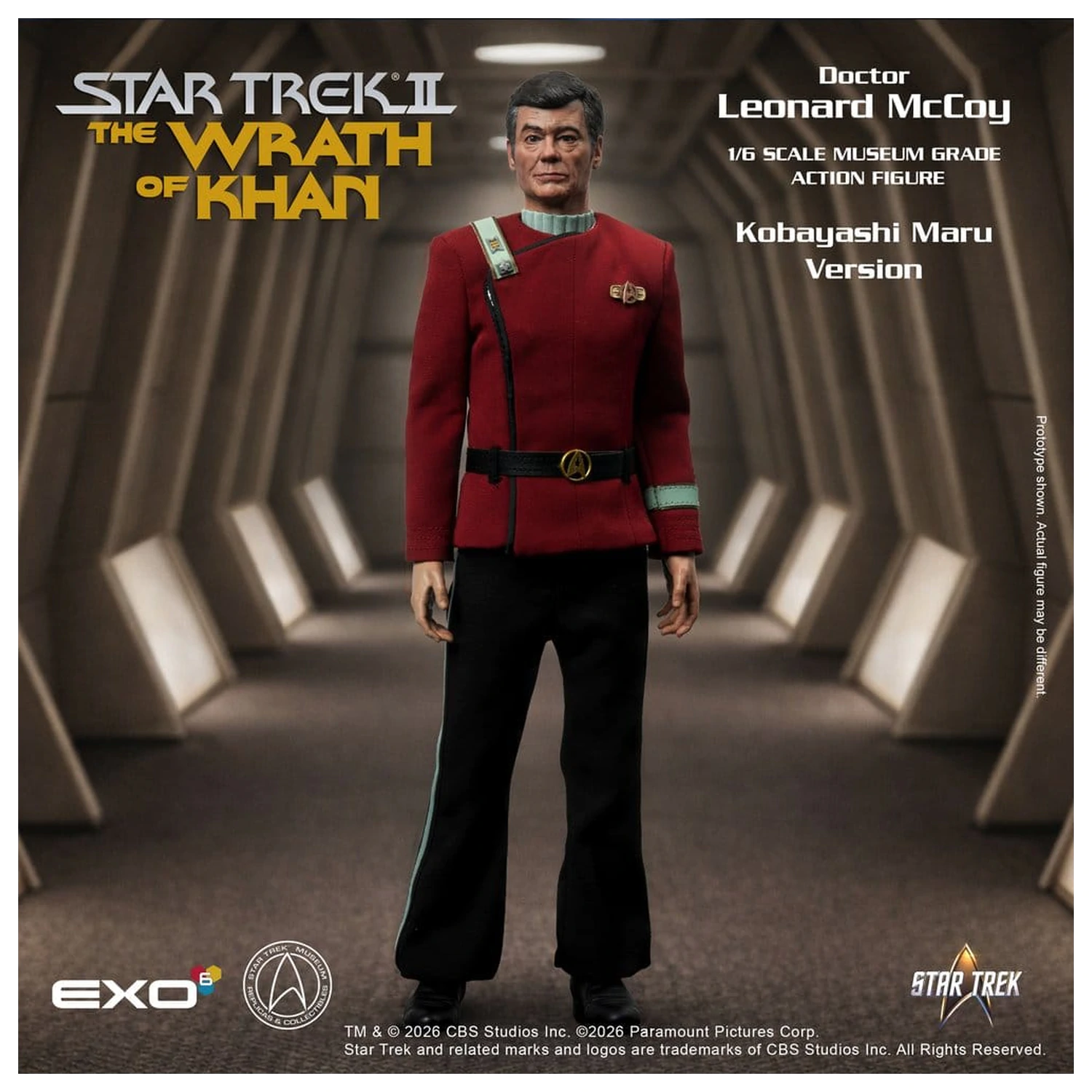 Star Trek II: The Wrath of Khan figurka Dr. Leonarda McCoya, wersja Kobayashi Maru 1/6, 30 cm zdjęcie produktu