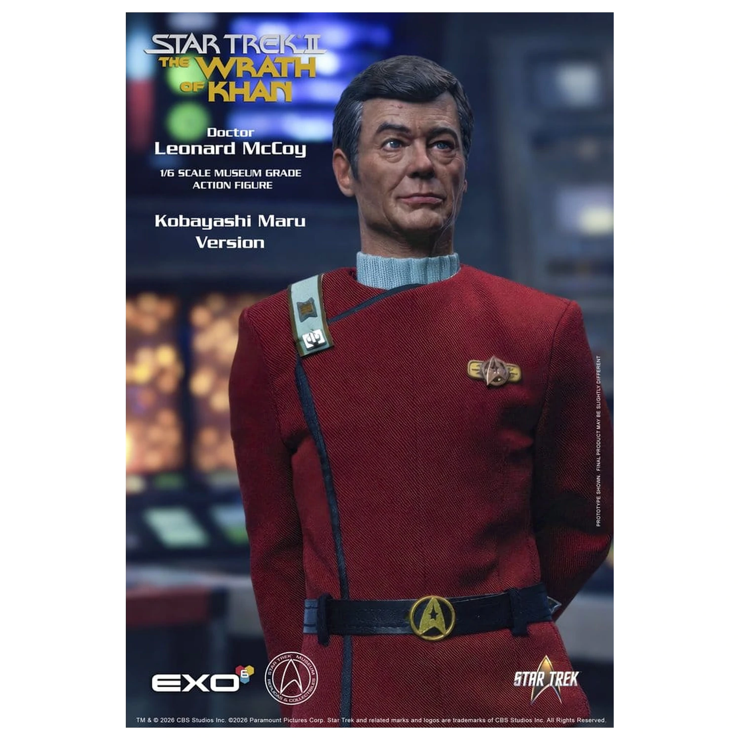 Star Trek II: The Wrath of Khan figurka Dr. Leonarda McCoya, wersja Kobayashi Maru 1/6, 30 cm zdjęcie produktu