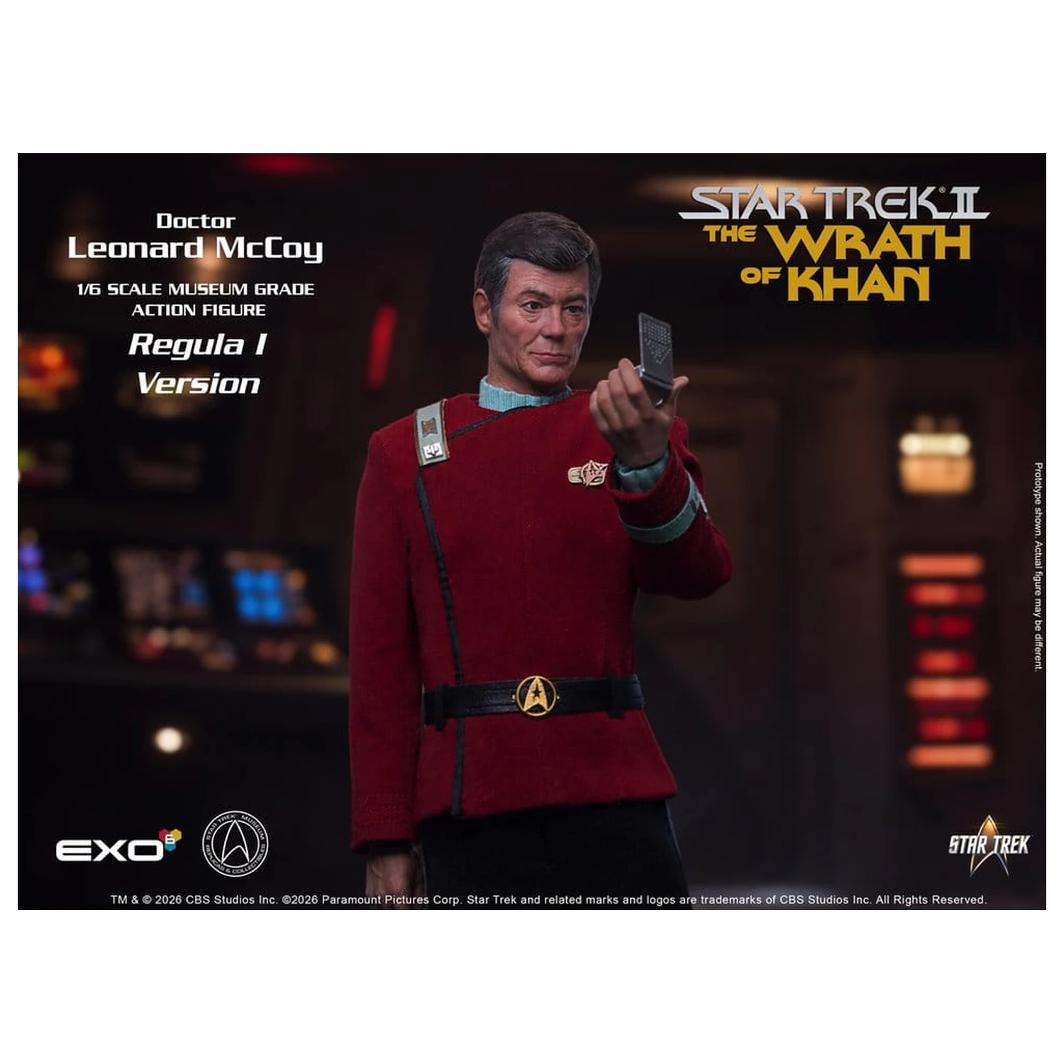 Star Trek II: The Wrath of Khan figurka akcji 1/6 Dr. Leonard McCoy Regula I Version 30 cm zdjęcie produktu