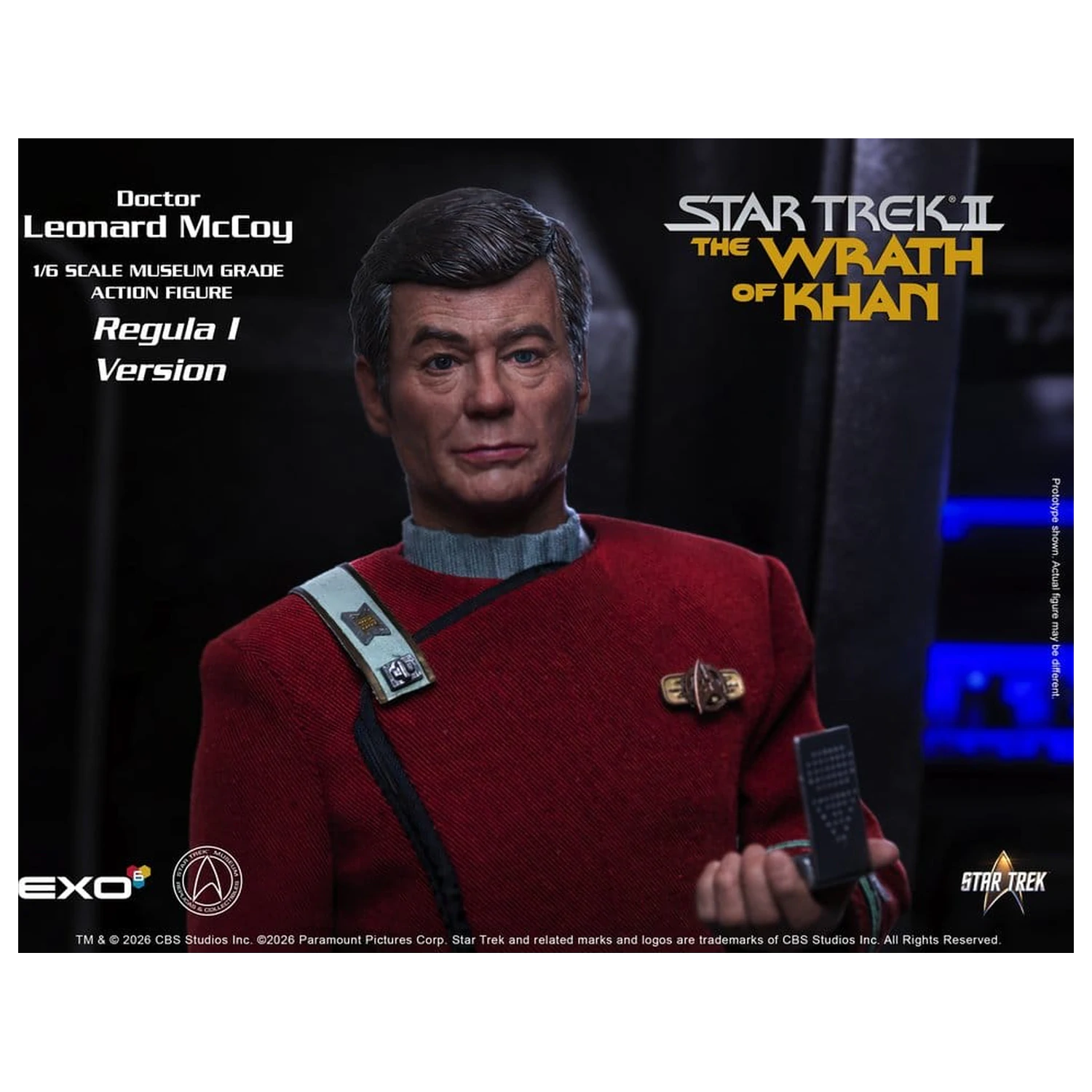 Star Trek II: The Wrath of Khan figurka akcji 1/6 Dr. Leonard McCoy Regula I Version 30 cm zdjęcie produktu