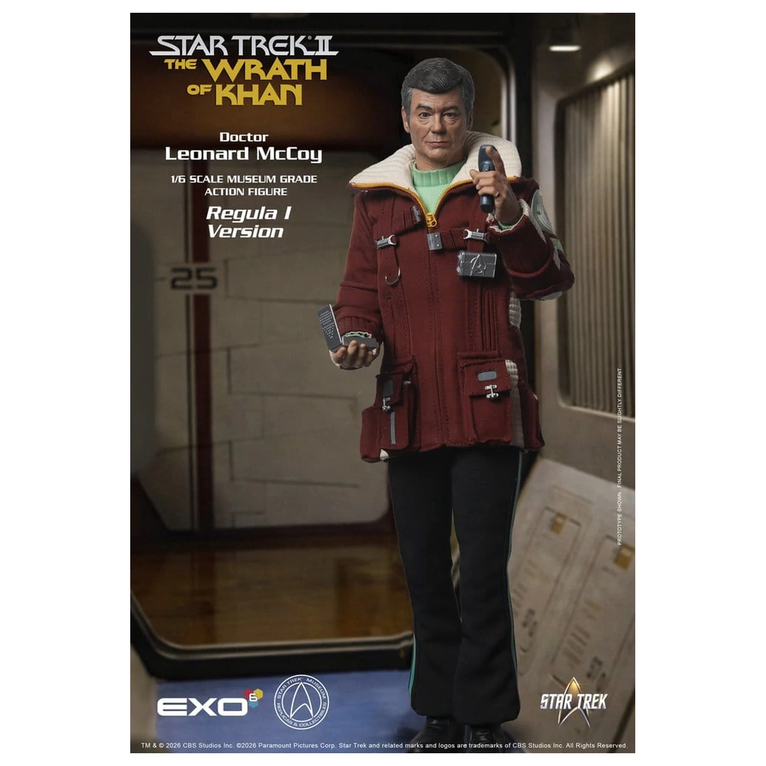 Star Trek II: The Wrath of Khan figurka akcji 1/6 Dr. Leonard McCoy Regula I Version 30 cm zdjęcie produktu