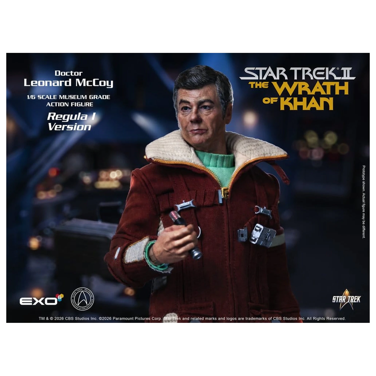 Star Trek II: The Wrath of Khan figurka akcji 1/6 Dr. Leonard McCoy Regula I Version 30 cm zdjęcie produktu
