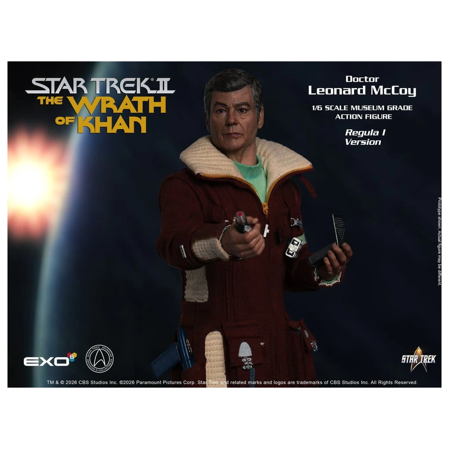 Star Trek II: The Wrath of Khan figurka akcji 1/6 Dr. Leonard McCoy Regula I Version 30 cm zdjęcie produktu