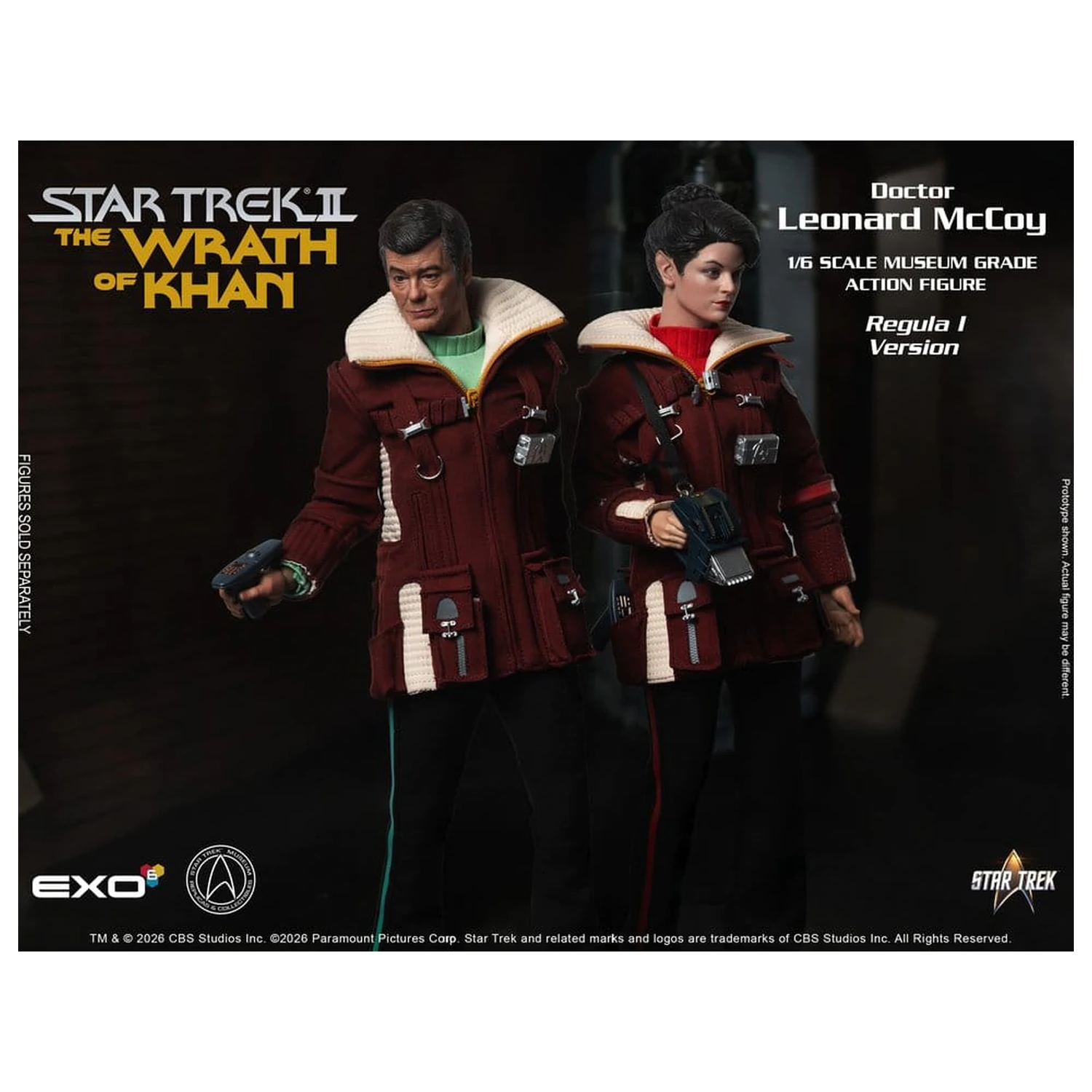 Star Trek II: The Wrath of Khan figurka akcji 1/6 Dr. Leonard McCoy Regula I Version 30 cm zdjęcie produktu
