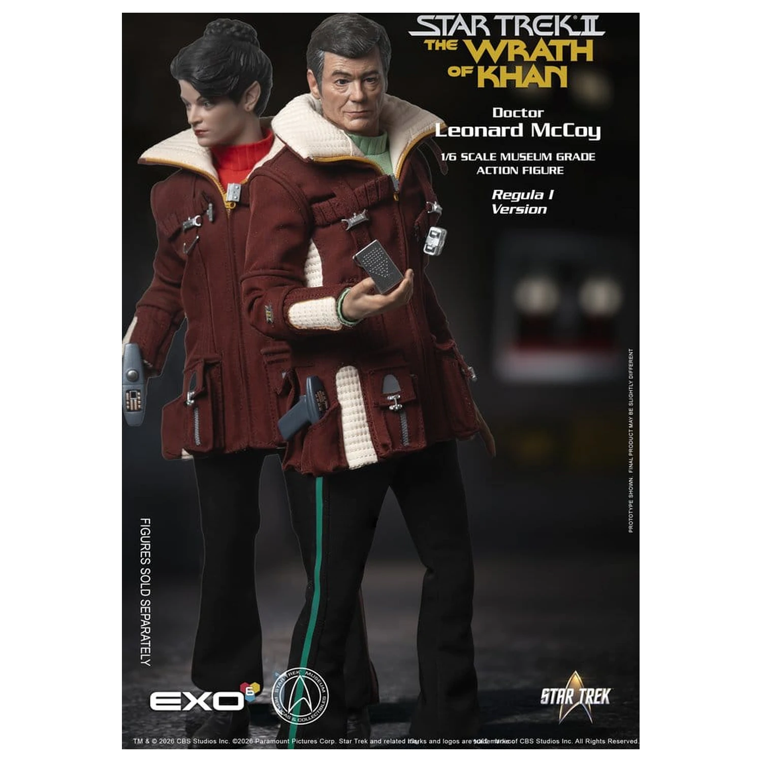 Star Trek II: The Wrath of Khan figurka akcji 1/6 Dr. Leonard McCoy Regula I Version 30 cm zdjęcie produktu