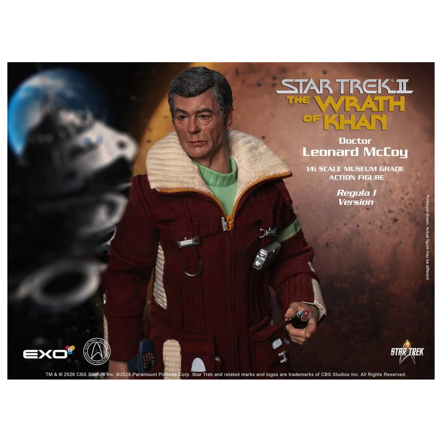 Star Trek II: The Wrath of Khan figurka akcji 1/6 Dr. Leonard McCoy Regula I Version 30 cm zdjęcie produktu