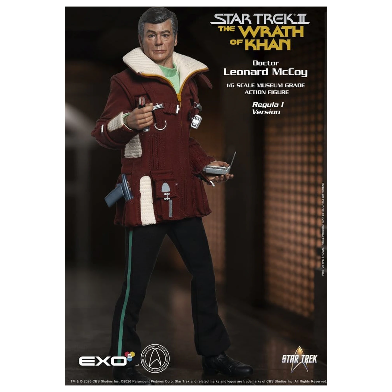 Star Trek II: The Wrath of Khan figurka akcji 1/6 Dr. Leonard McCoy Regula I Version 30 cm zdjęcie produktu