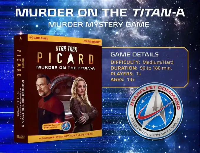 Star Trek Picard Gra Tajemnica Morderstwa Morderstwo na Titan-A Wersja angielska zdjęcie produktu