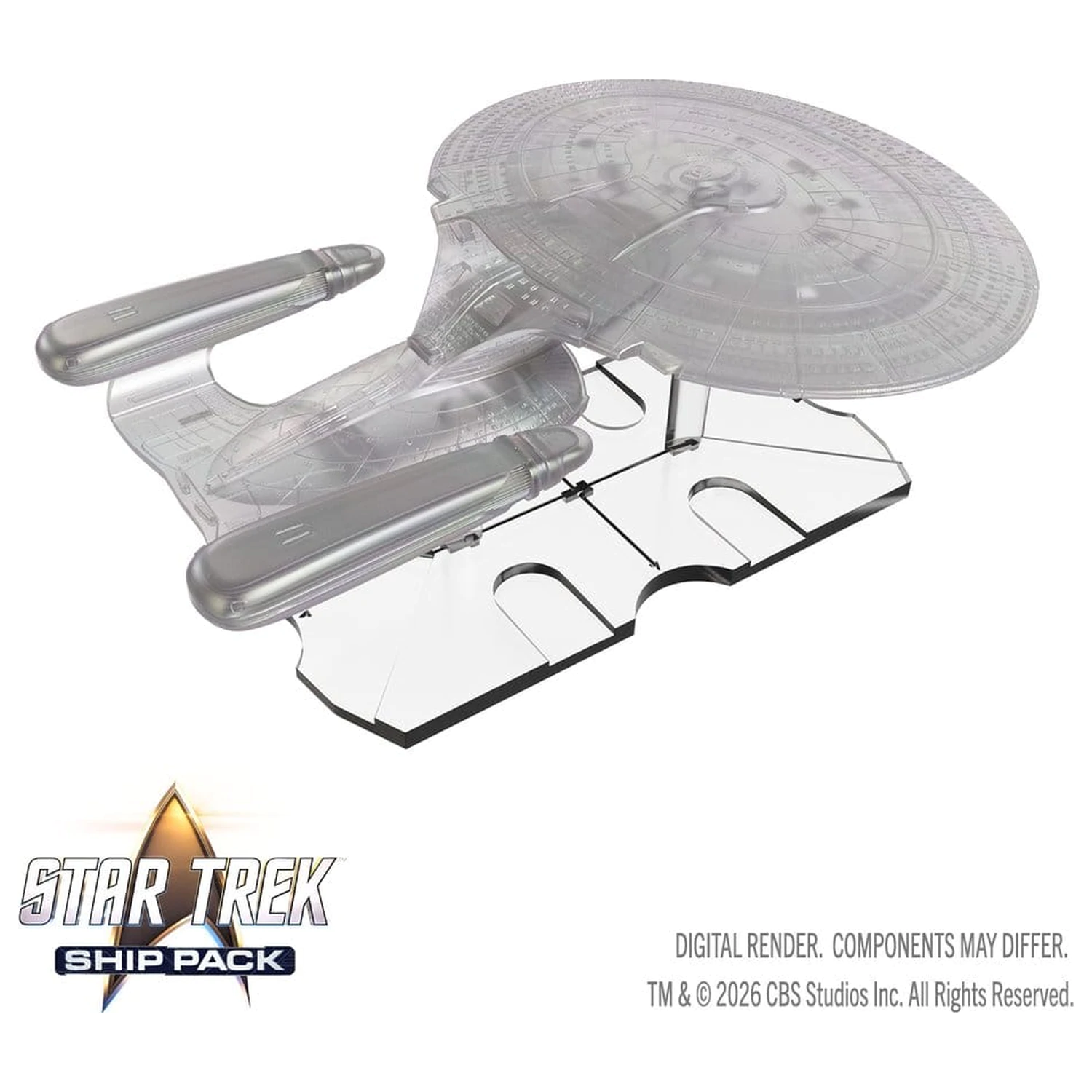 Star Trek Zestaw Okrętów Boxed prepainted Miniatures U.S.S. Enterprise - 60th Anniversary Edition 22 cm zdjęcie produktu