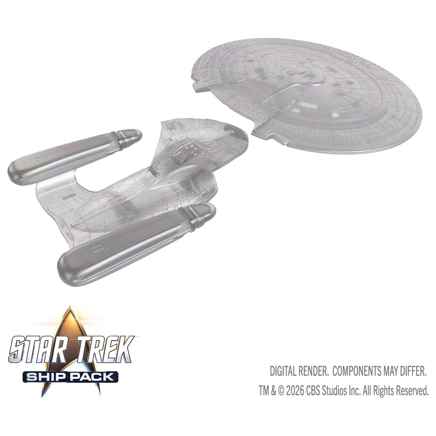 Star Trek Zestaw Okrętów Boxed prepainted Miniatures U.S.S. Enterprise - 60th Anniversary Edition 22 cm zdjęcie produktu