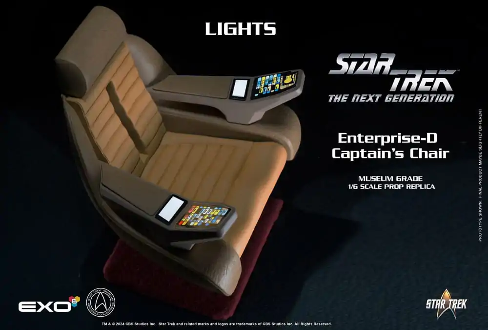 Star Trek: The Next Generation 1/6 Fotel Kapitański Enterprise-D 19 cm zdjęcie produktu