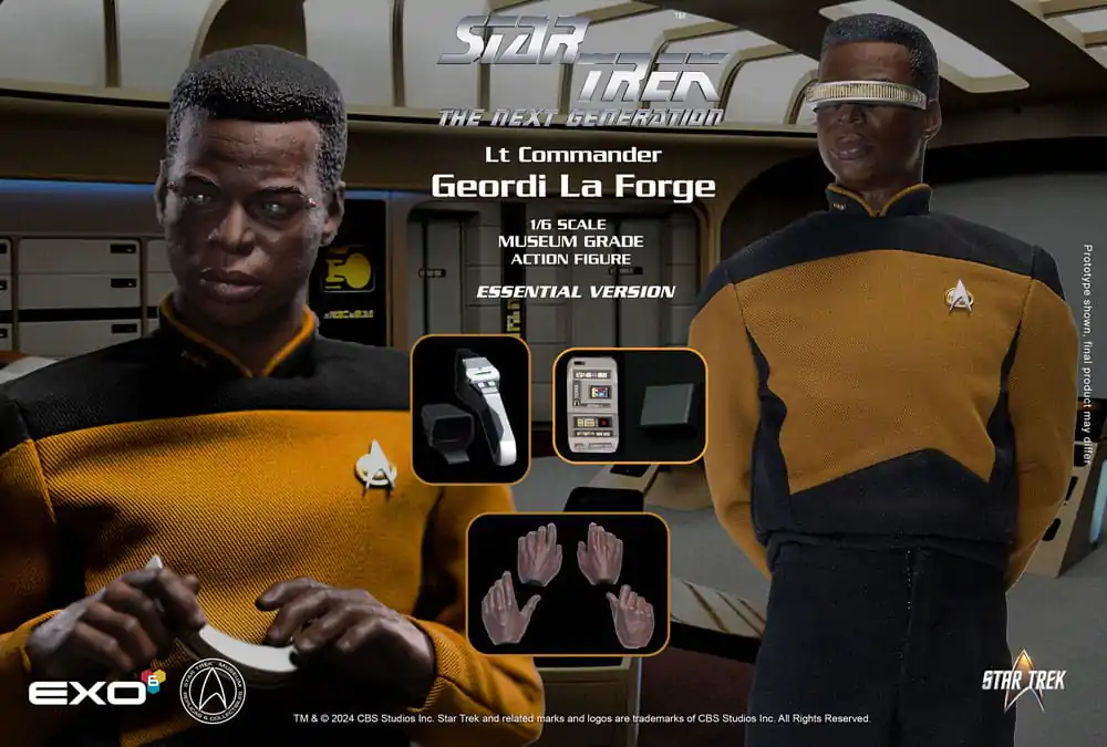Star Trek: The Next Generation Figurka Akcji 1/6 Lt. Commander Geordi La Forge (Essentials Version) 28 cm zdjęcie produktu