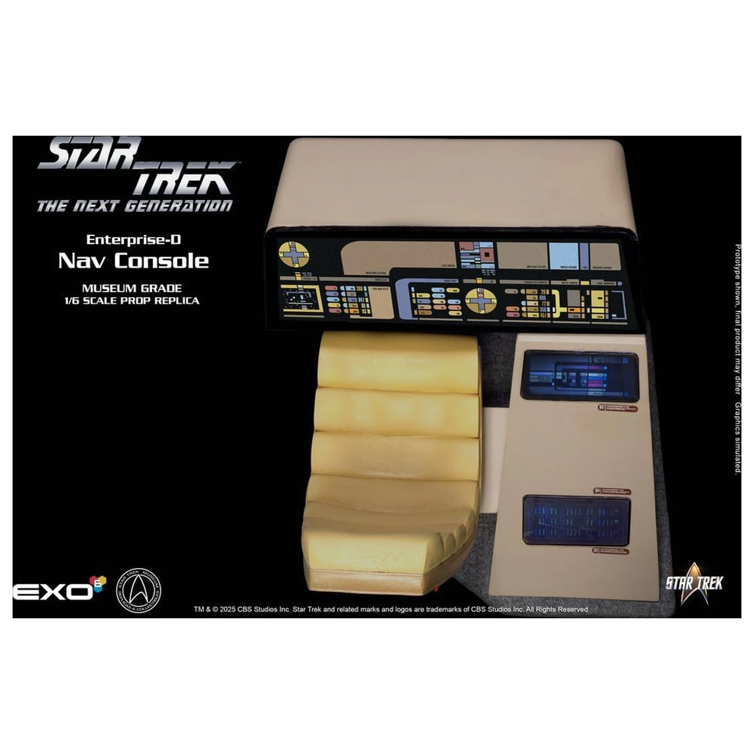 Star Trek: The Next Generation Replika 1/6 Enterprise-D Mostek Konsola CONN zdjęcie produktu