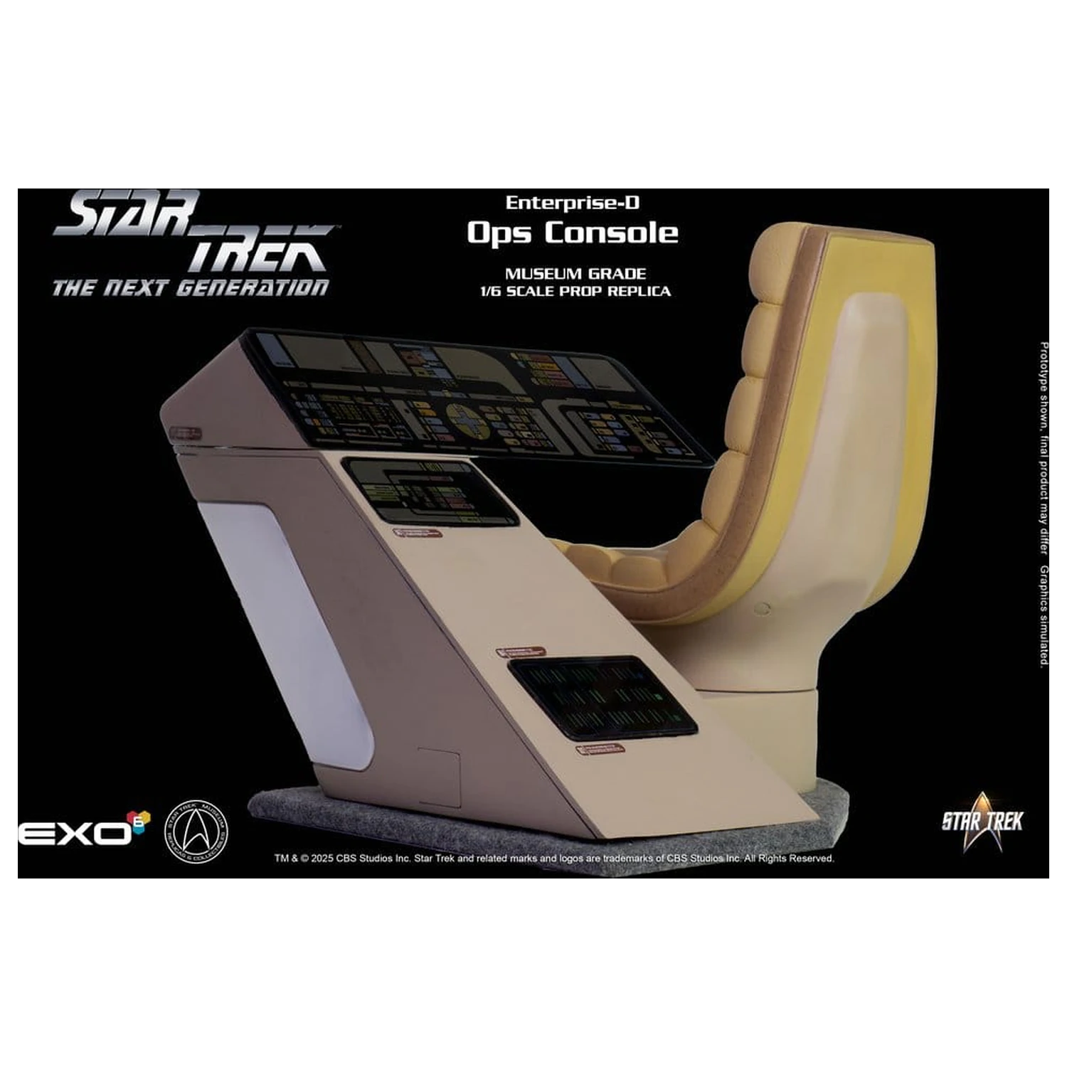 Star Trek: The Next Generation Replika 1/6 Enterprise-D Bridge OPS Konsola zdjęcie produktu