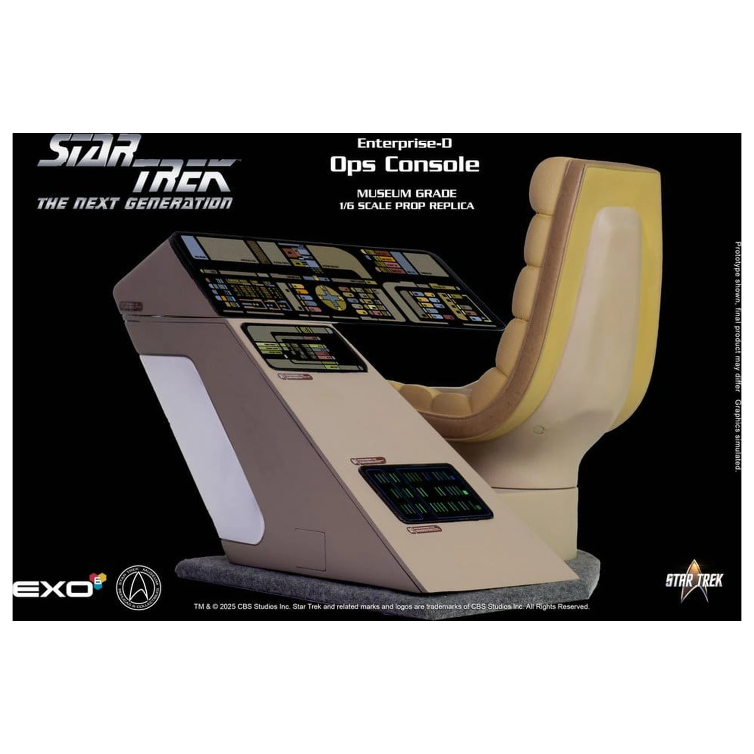 Star Trek: The Next Generation Replika 1/6 Enterprise-D Bridge OPS Konsola zdjęcie produktu