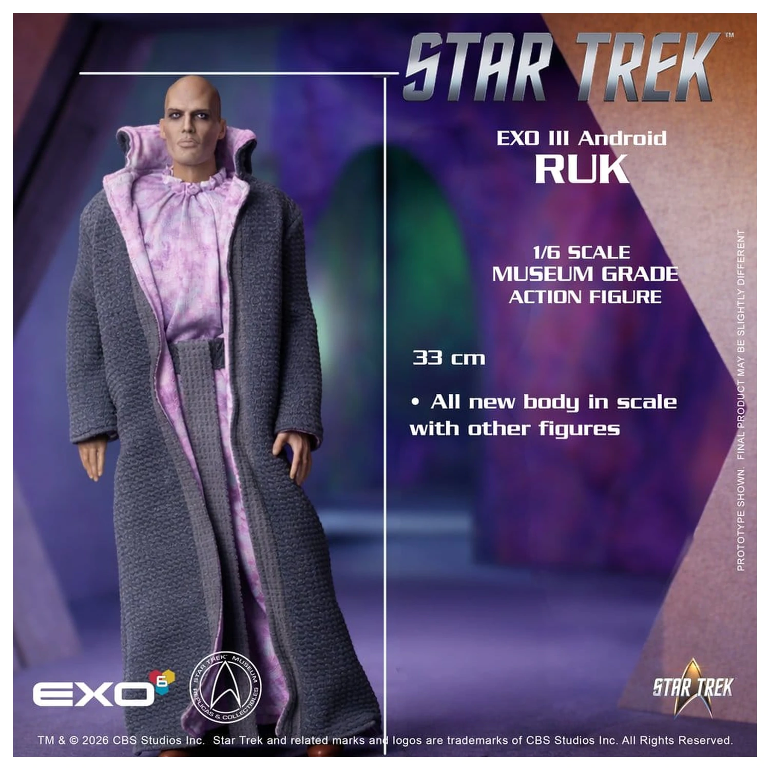 Star Trek: The Original Series Figurka akcji 1/6 Ruk EXO III Android 33 cm zdjęcie produktu