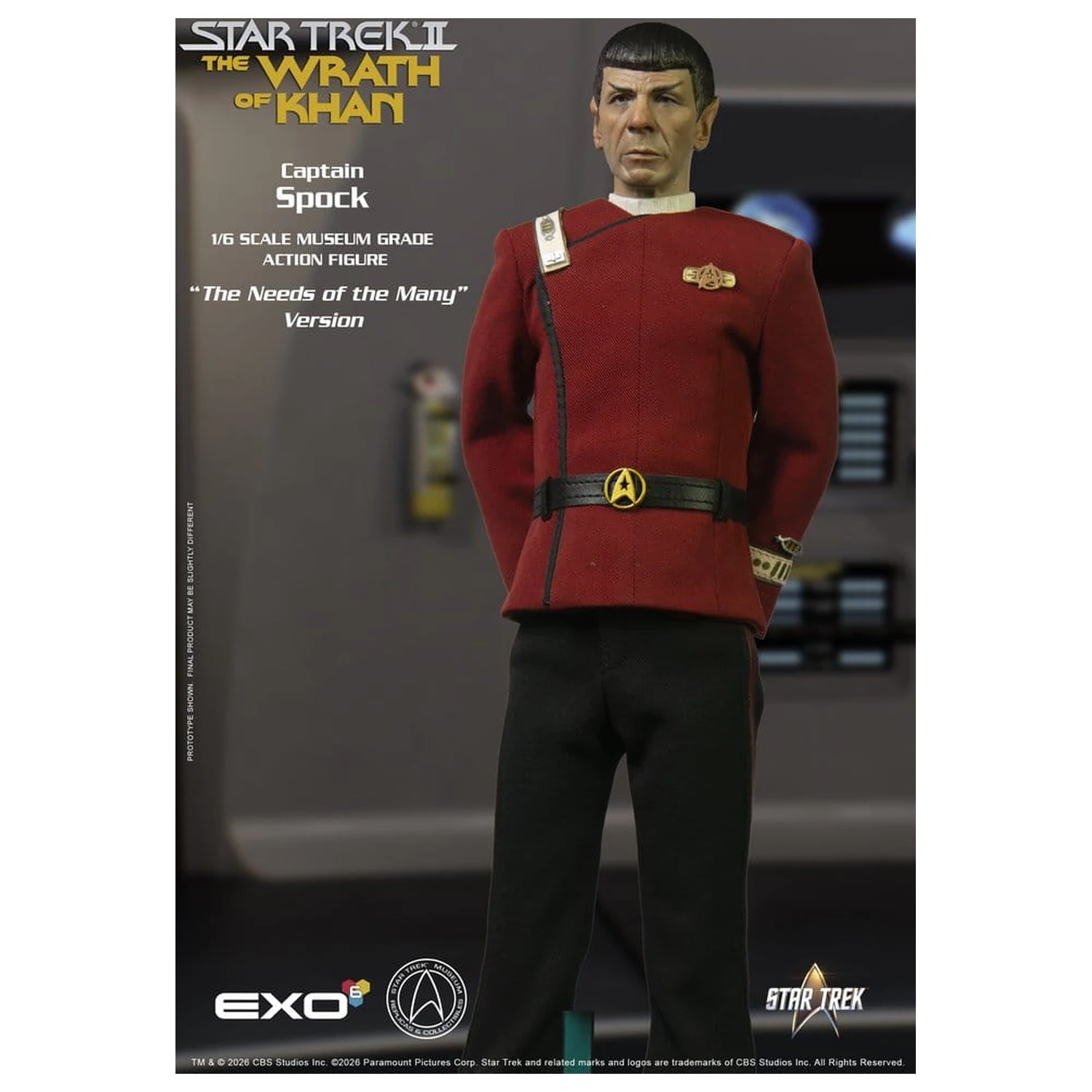 Star Trek: The Wrath of Khan figurka akcji 1/6 Captain Spock Needs of the Many Version 30 cm zdjęcie produktu