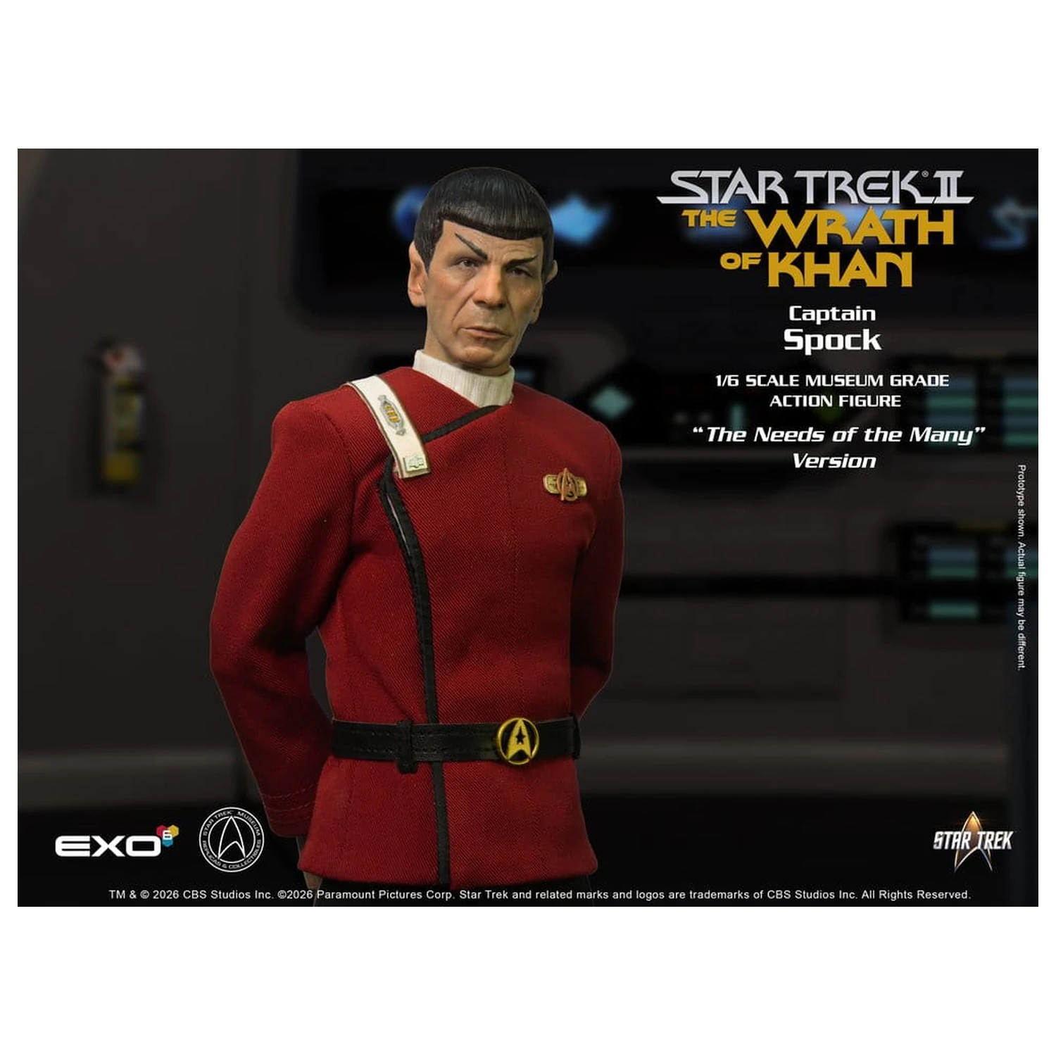 Star Trek: The Wrath of Khan figurka akcji 1/6 Captain Spock Needs of the Many Version 30 cm zdjęcie produktu