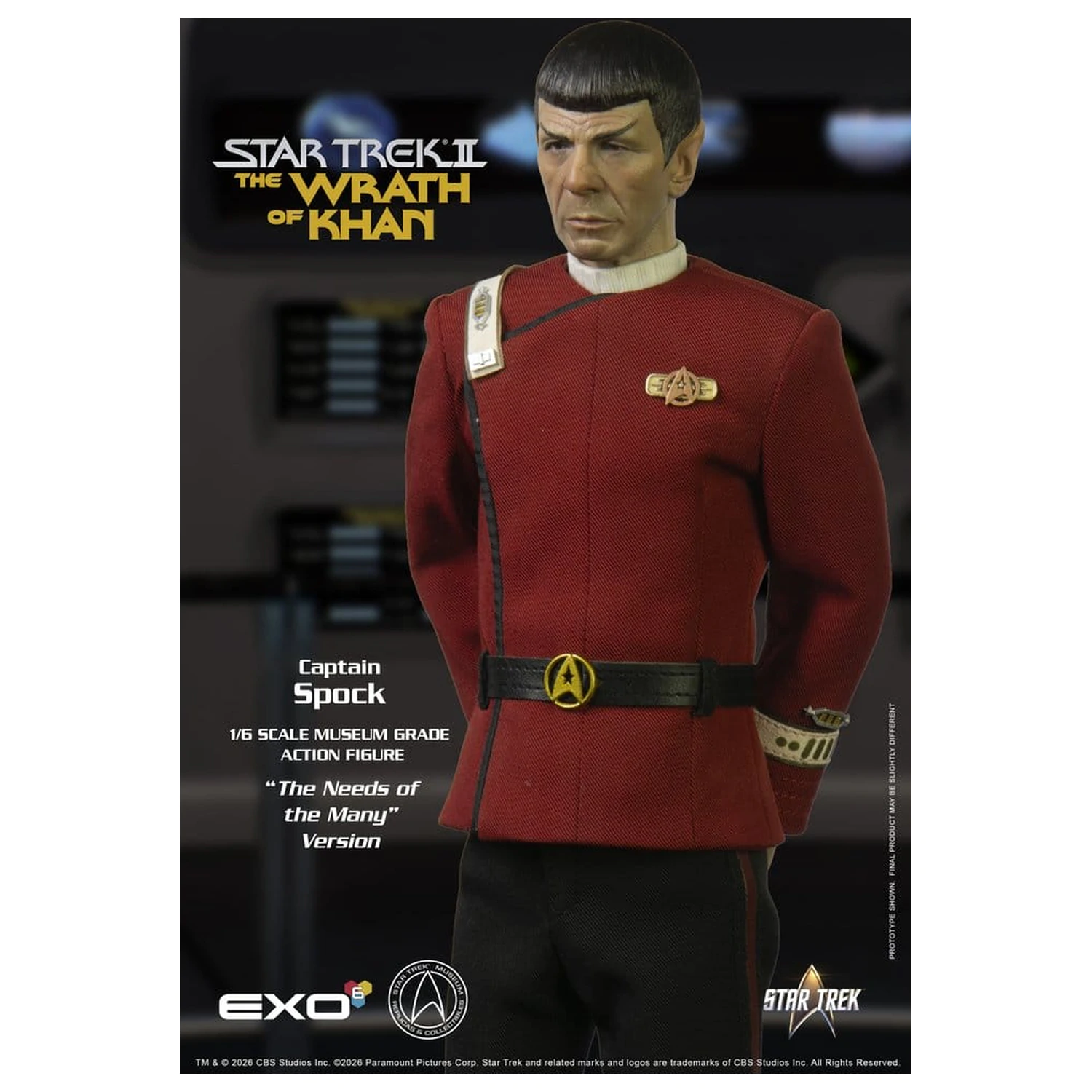 Star Trek: The Wrath of Khan figurka akcji 1/6 Captain Spock Needs of the Many Version 30 cm zdjęcie produktu