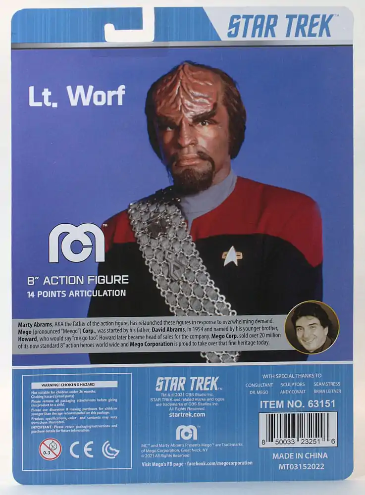 Figurka Akcji Star Trek TNG Lt. Worf 20 cm zdjęcie produktu