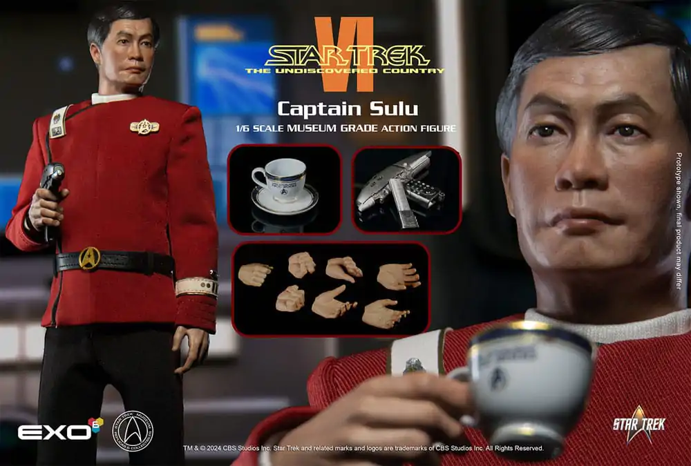 Star Trek VI: Nieodkryty Kraj Figurka Akcji 1/6 Kapitan Hikaru Sulu 28 cm zdjęcie produktu