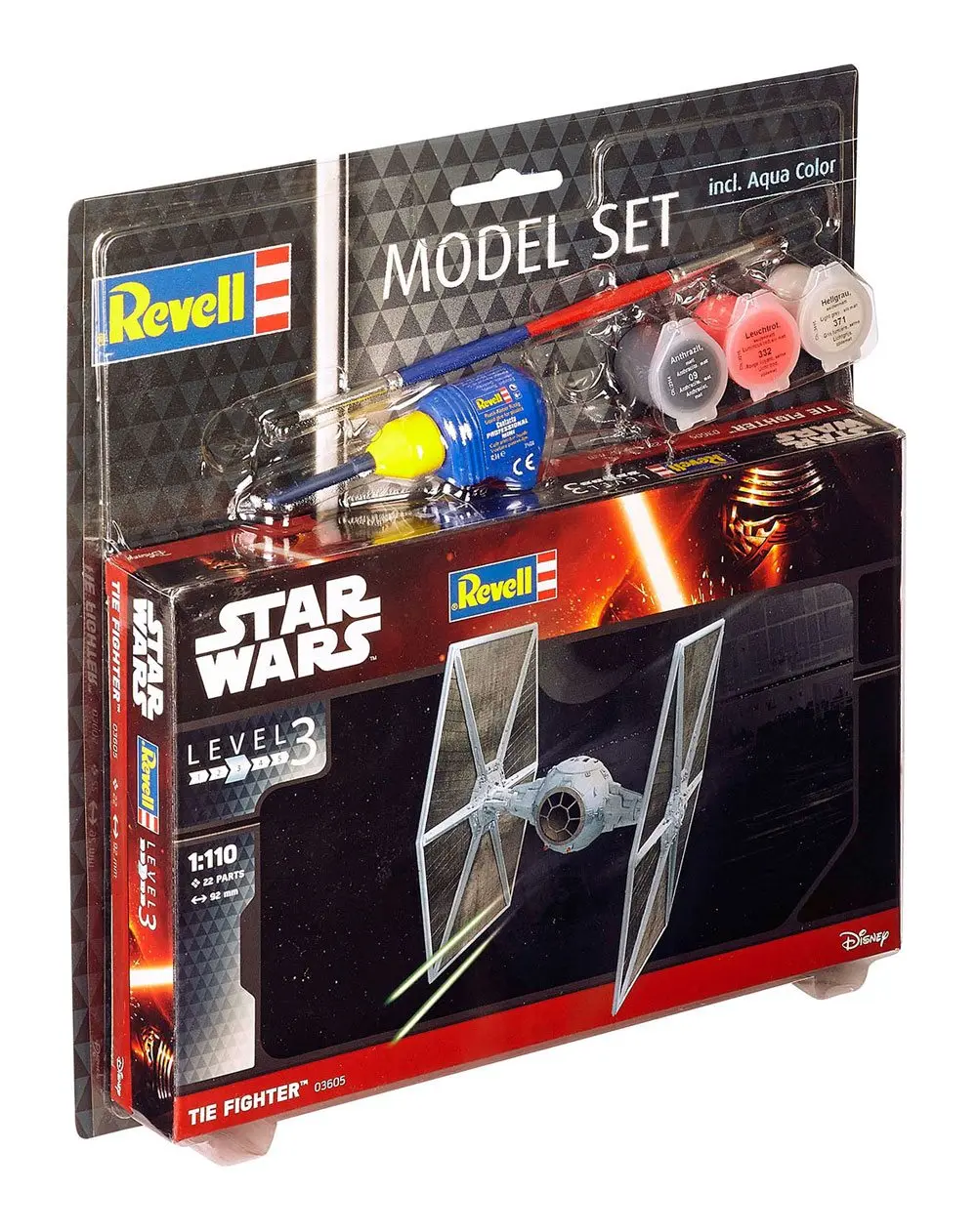 Star Wars Model Kit 1/110 Zestaw Modelu TIE Fighter 9 cm zdjęcie produktu
