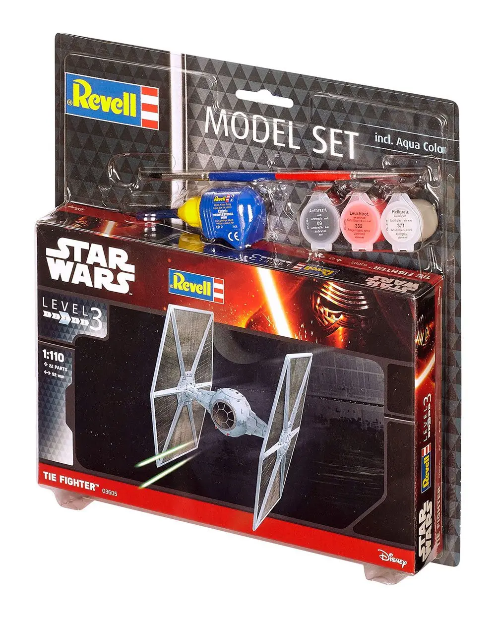 Star Wars Model Kit 1/110 Zestaw Modelu TIE Fighter 9 cm zdjęcie produktu