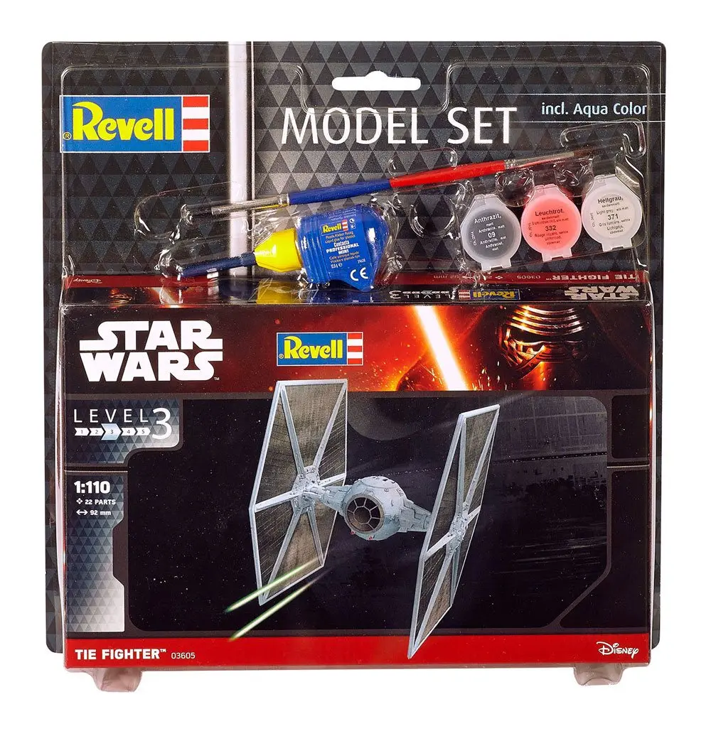 Star Wars Model Kit 1/110 Zestaw Modelu TIE Fighter 9 cm zdjęcie produktu