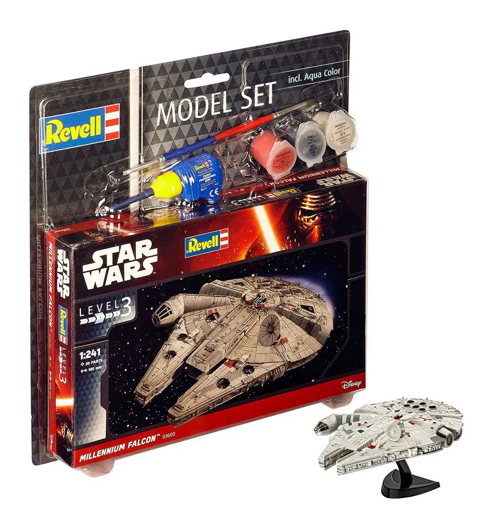 Star Wars Model Kit 1/241 Zestaw Modelu Millennium Falcon 10 cm zdjęcie produktu