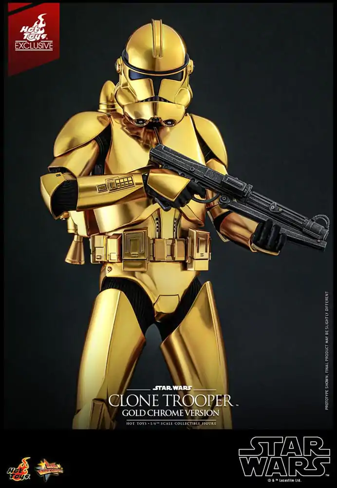 Figurka akcji Star Wars 1/6 Clone Trooper (Gold Chrome Version) Exclusive 30 cm zdjęcie produktu