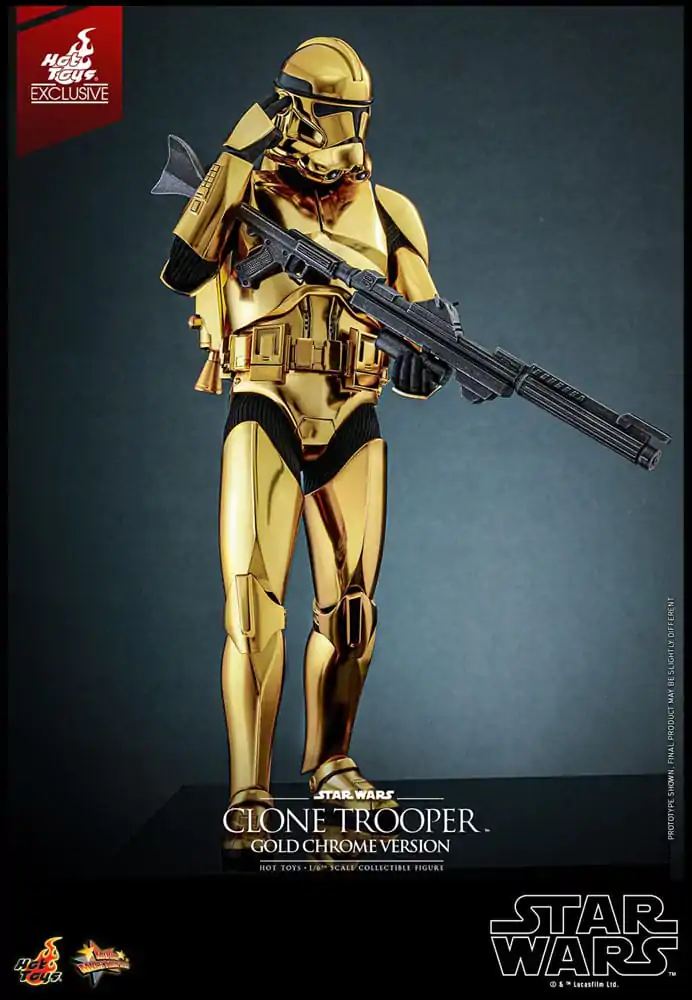 Figurka akcji Star Wars 1/6 Clone Trooper (Gold Chrome Version) Exclusive 30 cm zdjęcie produktu