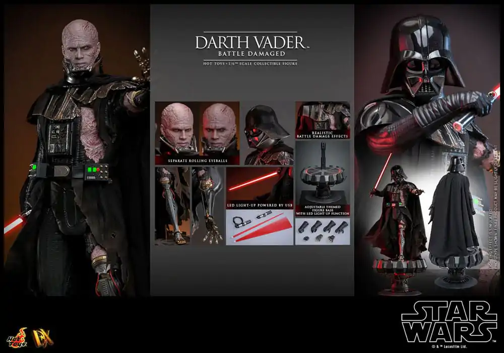 Figurka akcji Star Wars 1/6 Darth Vader (Battle Damaged) 35 cm zdjęcie produktu