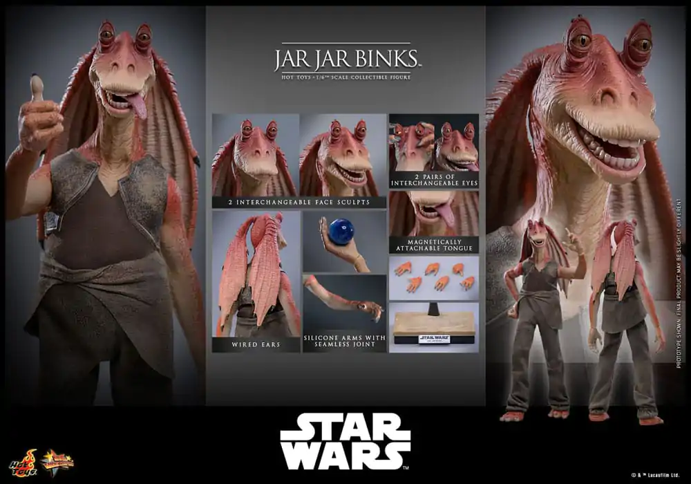 Star Wars Figurka Akcji 1/6 Jar Jar Binks 33 cm zdjęcie produktu