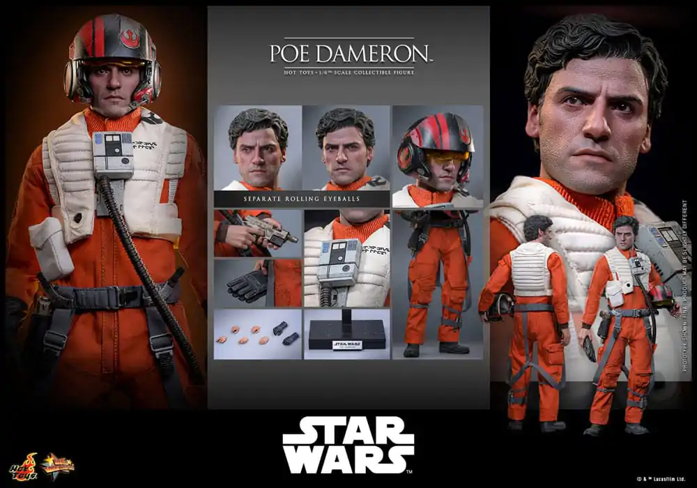 Star Wars Figurka akcji 1/6 Poe Dameron 30 cm zdjęcie produktu