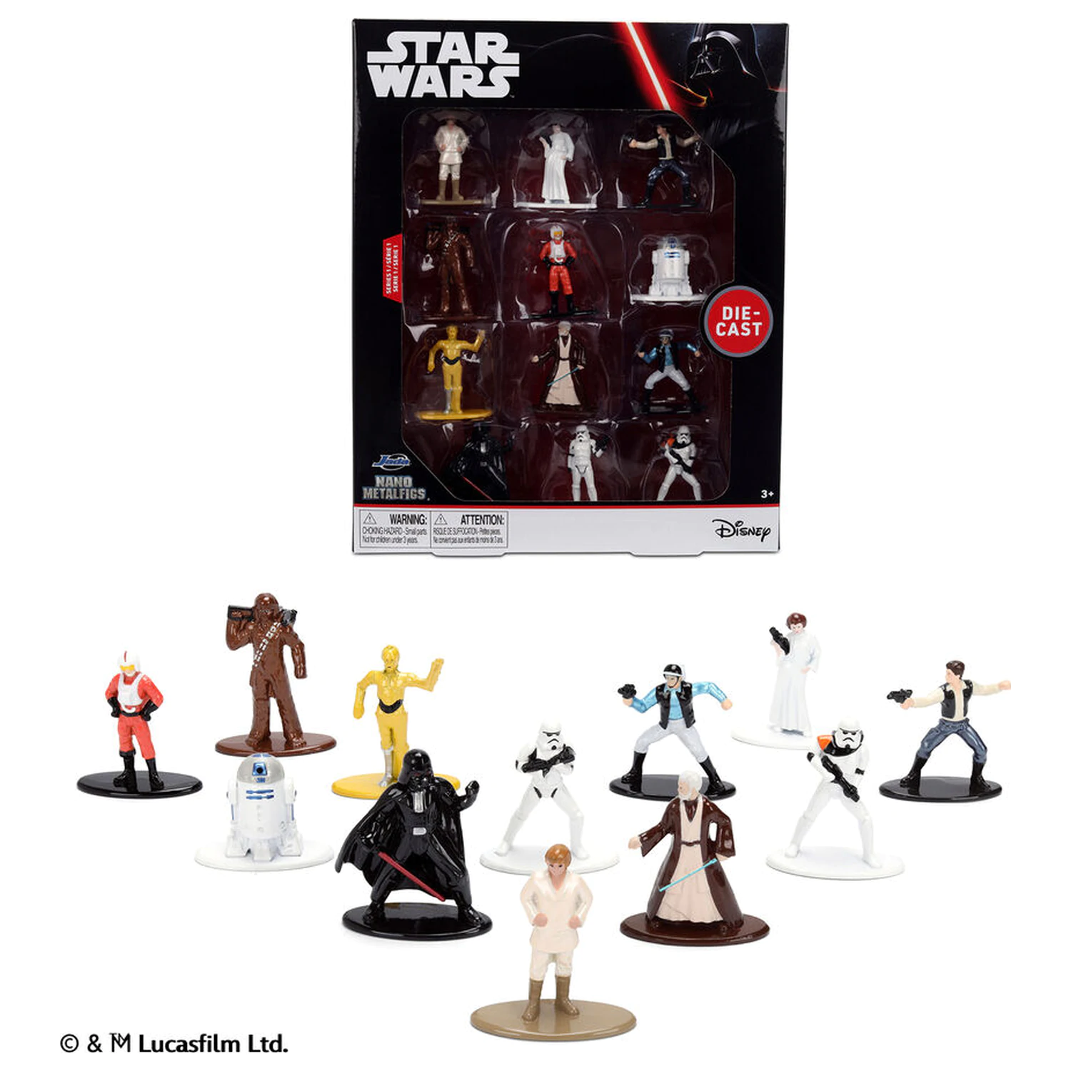 Star Wars zestaw 12 metalowych figurek 4cm zdjęcie produktu
