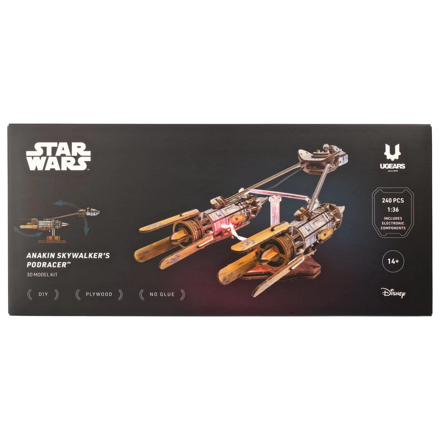 Star Wars 3D Drewniane Puzzle Podracer Anakina Skywalkera zdjęcie produktu