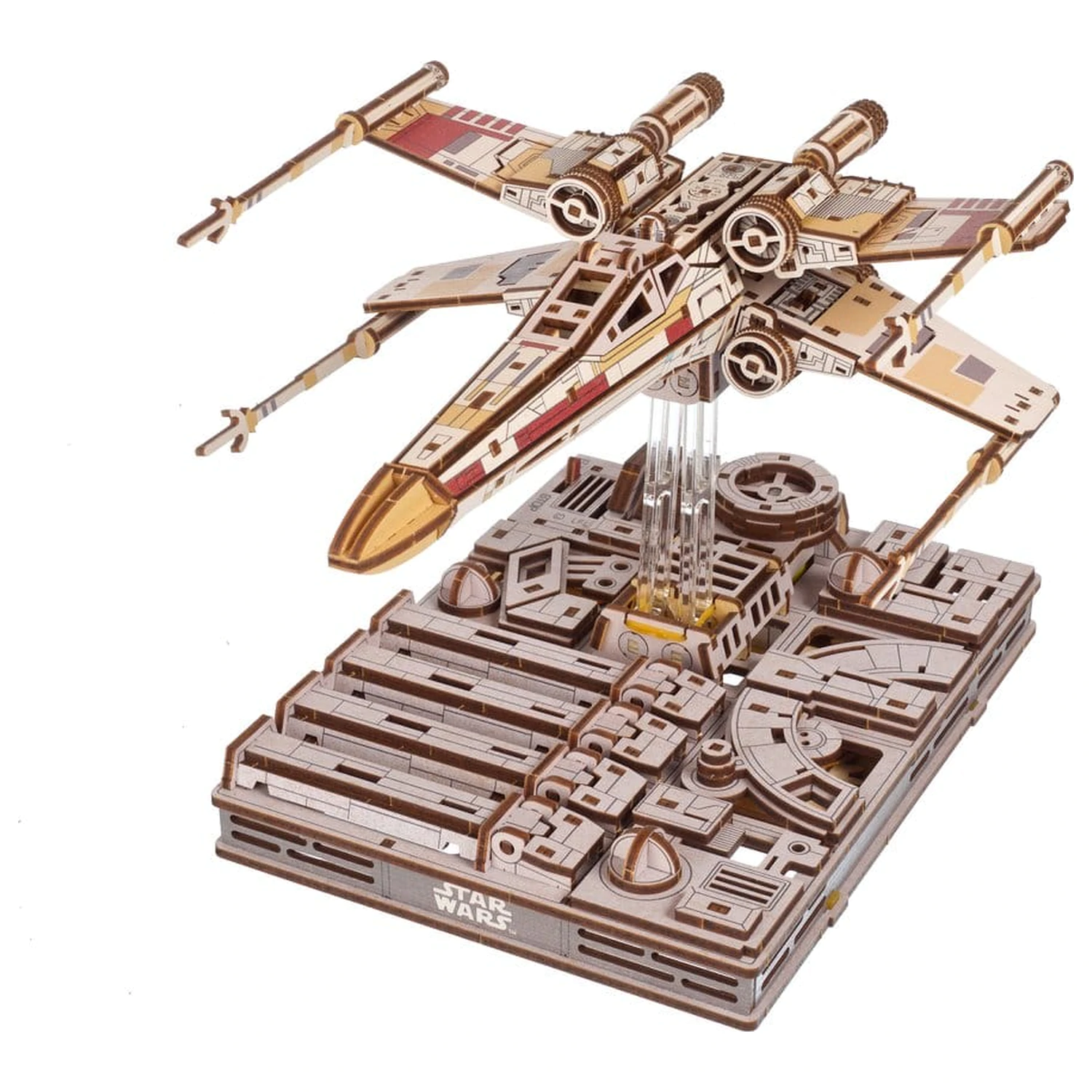 Star Wars Drewniane Puzzle 3D Myśliwiec X-Wing Luke'a Skywalkera zdjęcie produktu