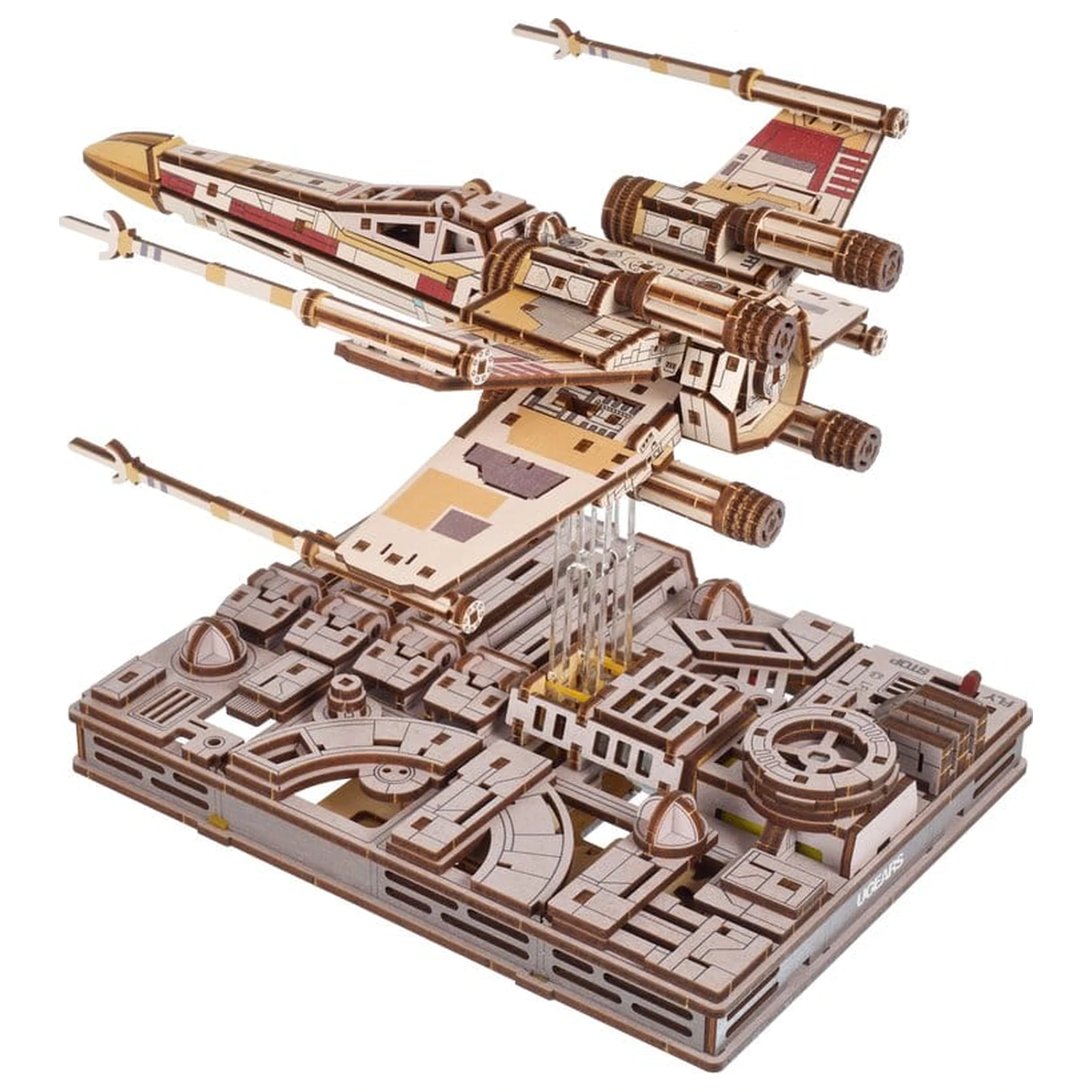 Star Wars Drewniane Puzzle 3D Myśliwiec X-Wing Luke'a Skywalkera zdjęcie produktu