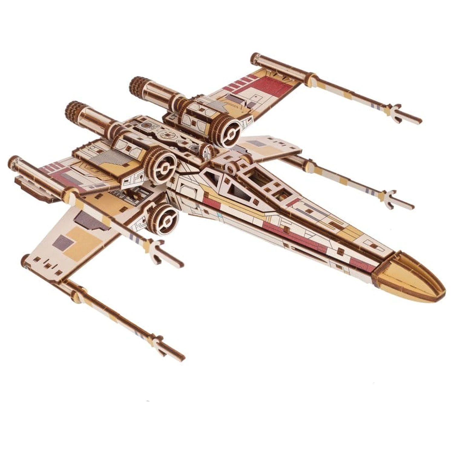 Star Wars Drewniane Puzzle 3D Myśliwiec X-Wing Luke'a Skywalkera zdjęcie produktu