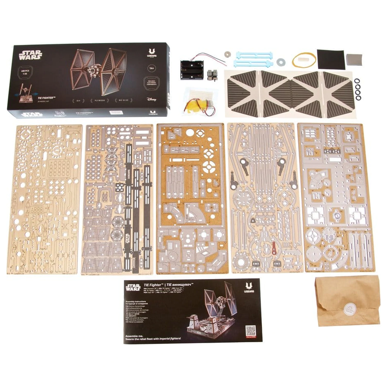 Star Wars 3D Drewniane Puzzle TIE Fighter zdjęcie produktu