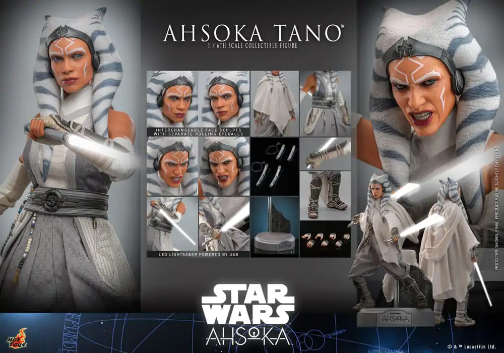 Star Wars: Ahsoka figurka akcji 1/6 Ahsoka Tano 28 cm zdjęcie produktu