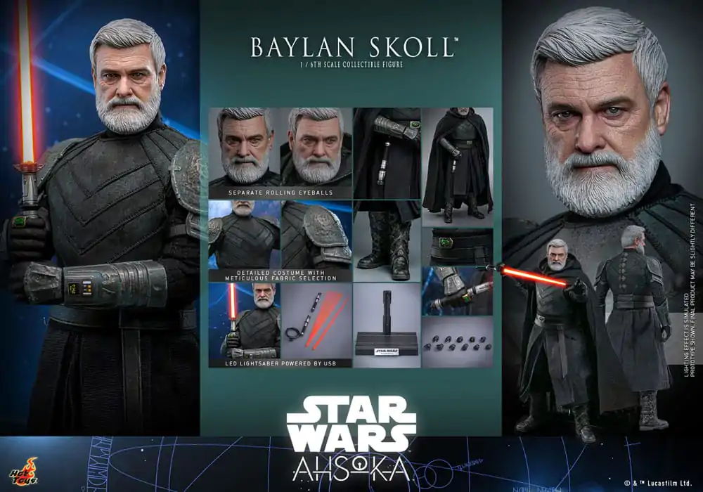 Star Wars: Ahsoka Figurka Akcji 1/6 Baylan Skoll 32 cm zdjęcie produktu