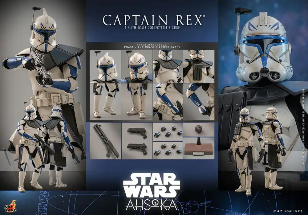 Star Wars: Ahsoka figurka akcji 1/6 Kapitan Rex 30 cm zdjęcie produktu