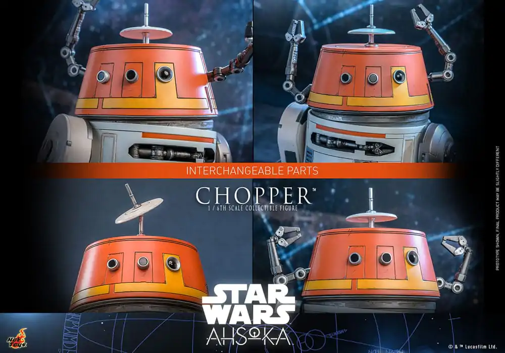 Star Wars: Ahsoka Figurka Akcji 1/6 Chopper 18 cm zdjęcie produktu